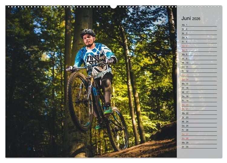 Produktbild: Mountainbike Action (Wandkalender 2026 DIN A2 quer), CALVENDO Monatskalender