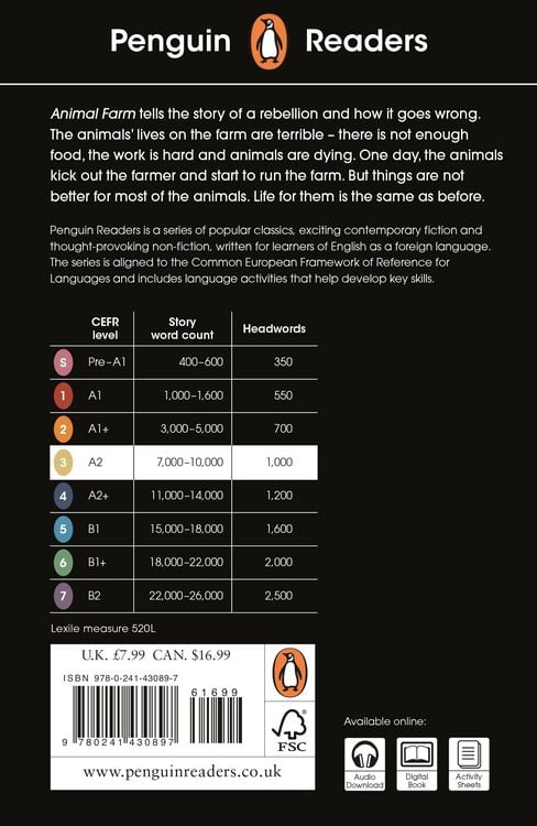 Penguin Readers Level 3: Animal Farm (ELT Graded Reader)