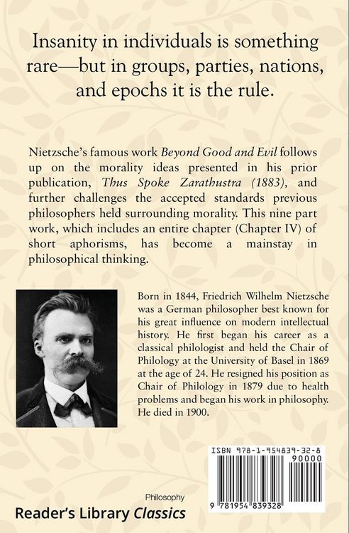 Produktbild: Beyond Good and Evil - Prelude to a Philosophy of the Future (Reader's Library Classics)