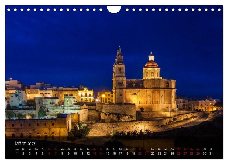 Produktbild: Malta entdecken Malta, Gozo, Comino (Wandkalender 2027 DIN A4 quer), CALVENDO Monatskalender