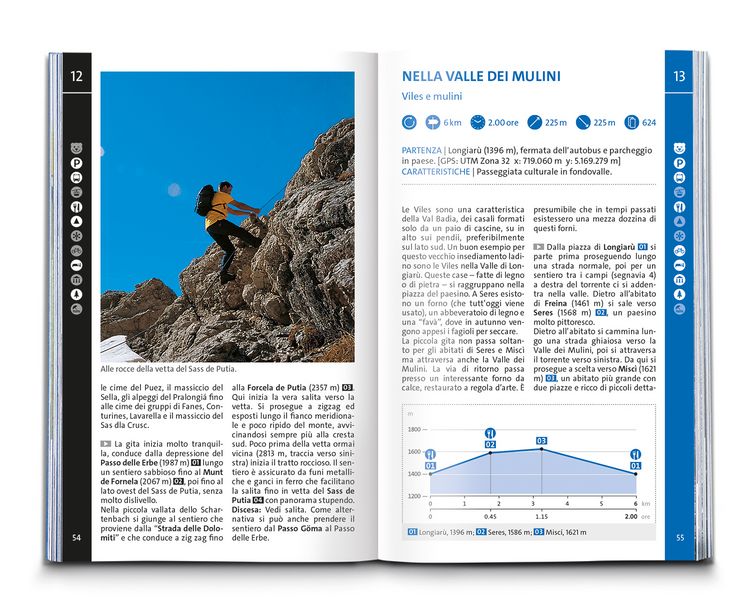 Produktbild: KOMPASS guida escursionistica Val Badia, Eccezionali Dolomiti, 50 itinerari