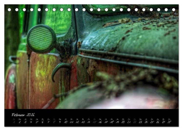 Produktbild: Oldtimer - verlassen verrostet vergessen (Tischkalender 2026 DIN A5 quer), CALVENDO Monatskalender