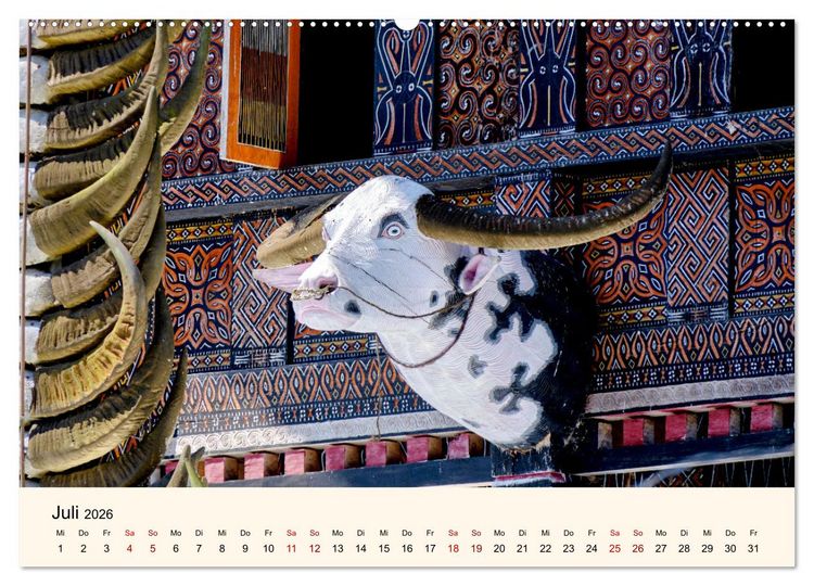 Produktbild: Sulawesi Im Reich der Torajas (Wandkalender 2026 DIN A2 quer), CALVENDO Monatskalender