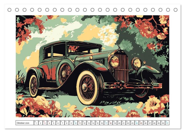 Produktbild: Eleganz auf R&auml;dern (Tischkalender 2026 DIN A5 quer), CALVENDO Monatskalender