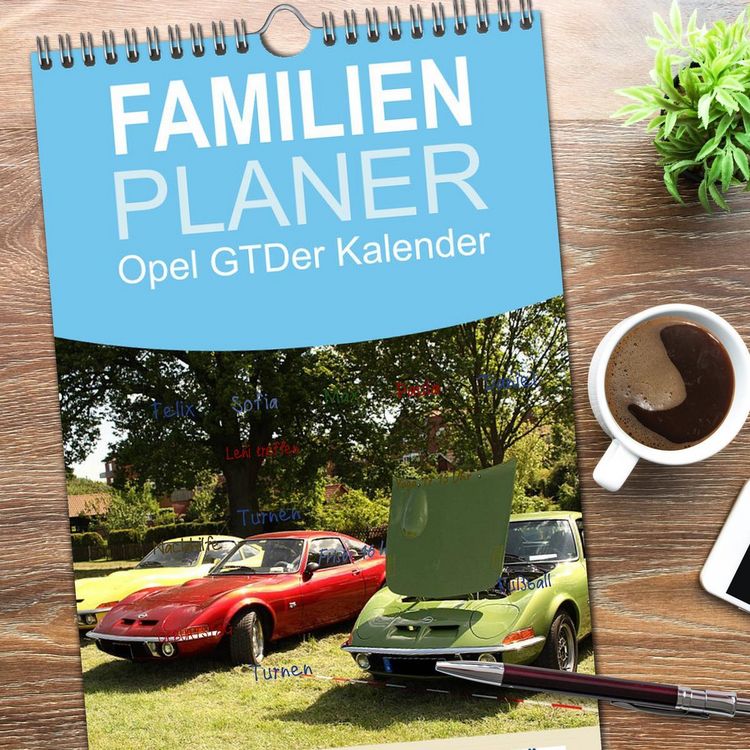 Produktbild: Familienplaner 2026 - Opel GT Der Kalender mit 5 Spalten (Wandkalender, 21 x 45 cm) CALVENDO
