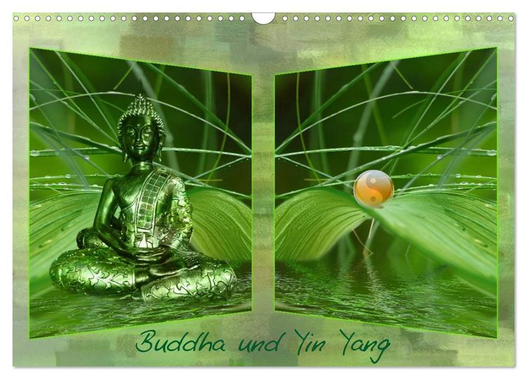 Produktbild: Buddha und Yin Yang (Wandkalender 2026 DIN A3 quer), CALVENDO Monatskalender