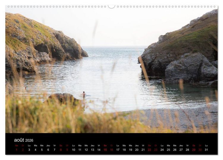 Produktbild: Belle-&Icirc;le, la belle (Calendrier mural 2026 DIN A2 vertical) calendrier de bureau