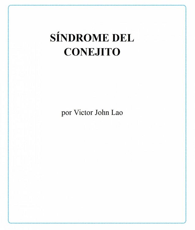 Produktbild: S&iacute;ndrome del conejito: