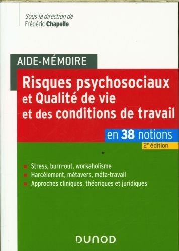 Produktbild: Risques psychosociaux et qualit&eacute; de vie et des conditions de travail