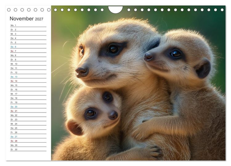 Produktbild: Die Welt der Erdm&auml;nnchen (Wandkalender 2027 DIN A4 quer), CALVENDO Monatskalender