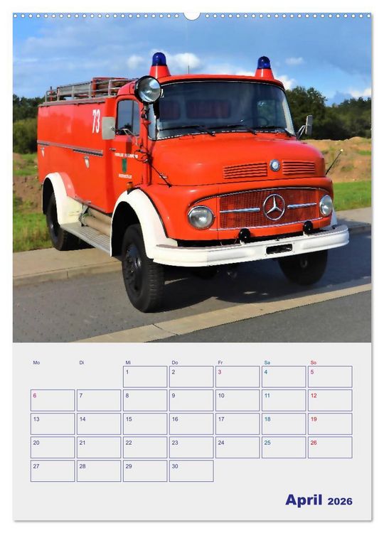 Produktbild: FEUERWEHR-Legende (Wandkalender 2026 DIN A2 hoch), CALVENDO Monatskalender