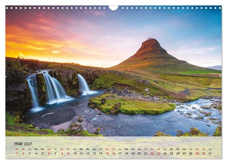 Produktbild: L'&eacute;t&eacute; en Islande (Calendrier mural 2027 DIN A3 vertical), CALVENDO calendrier mensuel