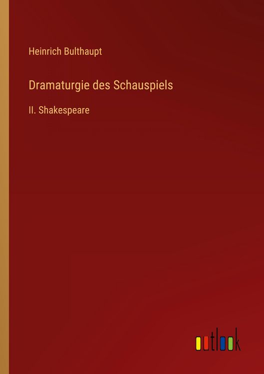 Produktbild: Dramaturgie des Schauspiels