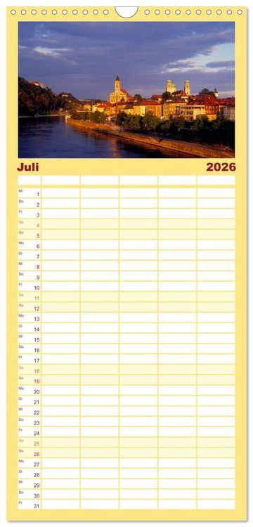 Produktbild: Familienplaner 2026 - Bayerischer Wald mit 5 Spalten (Wandkalender, 21 x 45 cm) CALVENDO