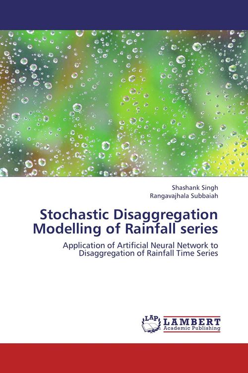 Produktbild: Stochastic Disaggregation Modelling of Rainfall series