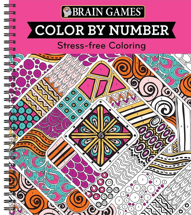 Produktbild: Brain Games - Color by Number: Stress-Free Coloring (Pink)