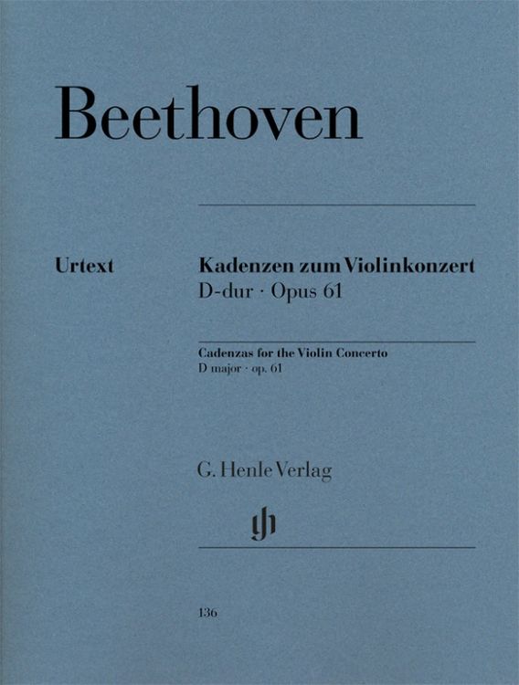 Produktbild: Ludwig van Beethoven - Kadenzen zum Violinkonzert D-dur op. 61