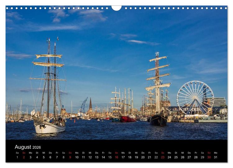 Produktbild: Rostock (Wandkalender 2026 DIN A3 quer), CALVENDO Monatskalender