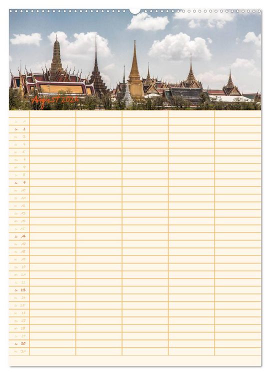 Produktbild: EXOTISCHES S&Uuml;DOSTASIEN - Familienplaner 2026 (hochwertiger Premium Wandkalender 2026 DIN A2 hoch), Kunstdruck in Hochglanz