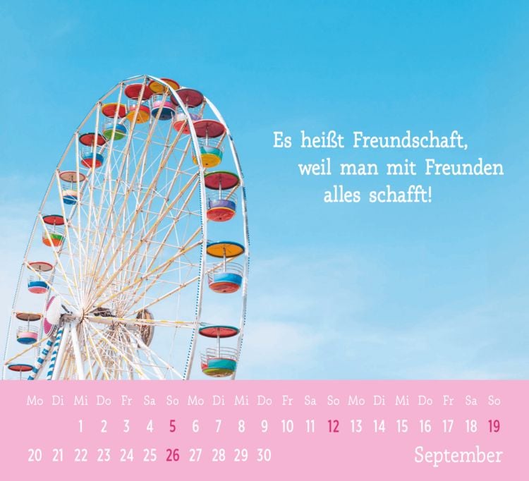 Produktbild: Mini-Kalender 2027: Der kleine Freundschaftskalender