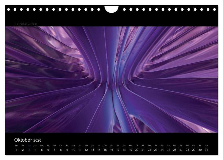 Produktbild: Abstrakte Kunst (Wandkalender 2026 DIN A4 quer), CALVENDO Monatskalender