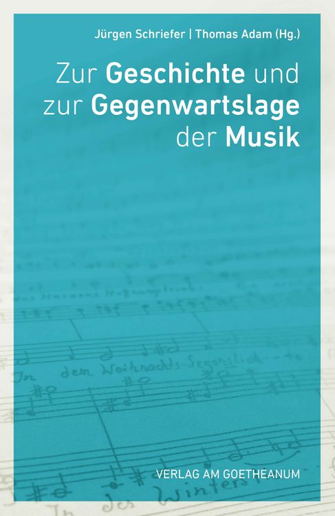 Produktbild: Zur Geschichte und Gegenwartslage der Musik