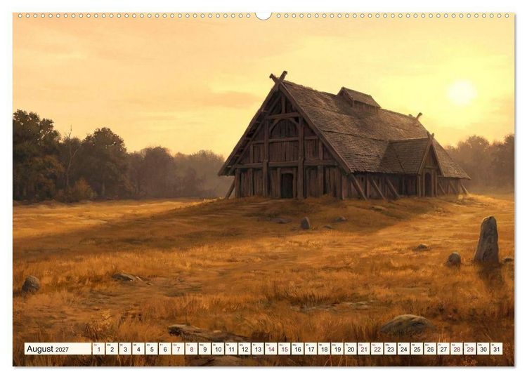 Produktbild: Welten der Literatur - Zw&ouml;lf Zust&auml;nde des Imagin&auml;ren (hochwertiger Premium Wandkalender 2027 DIN A2 quer), Kunstdruck in Hochglanz