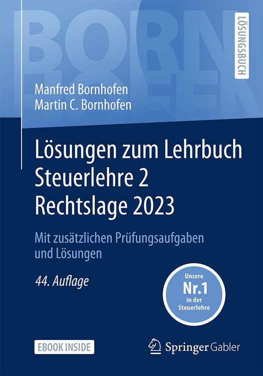 Produktbild: L&ouml;sungen zum Lehrbuch Steuerlehre 2 Rechtslage 2023
