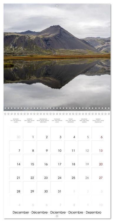 Produktbild: Iceland - Colorful Mountains (Wall Calendar 2026 12 &times; 12 Inch) CALVENDO 12 Month Wall Calendar