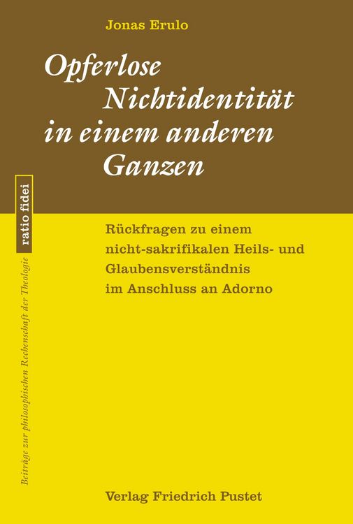 Produktbild: Opferlose Nichtidentit&auml;t in einem anderen Ganzen