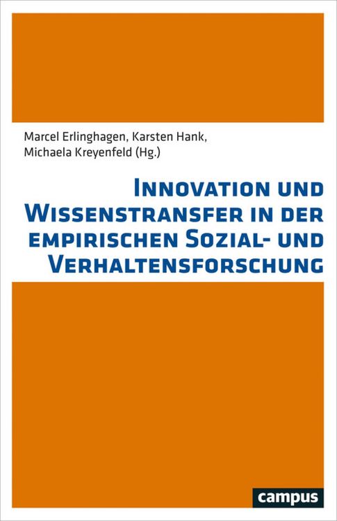 Produktbild: Innovation und Wissenstransfer in der empirischen Sozial- und Verhaltensforschung