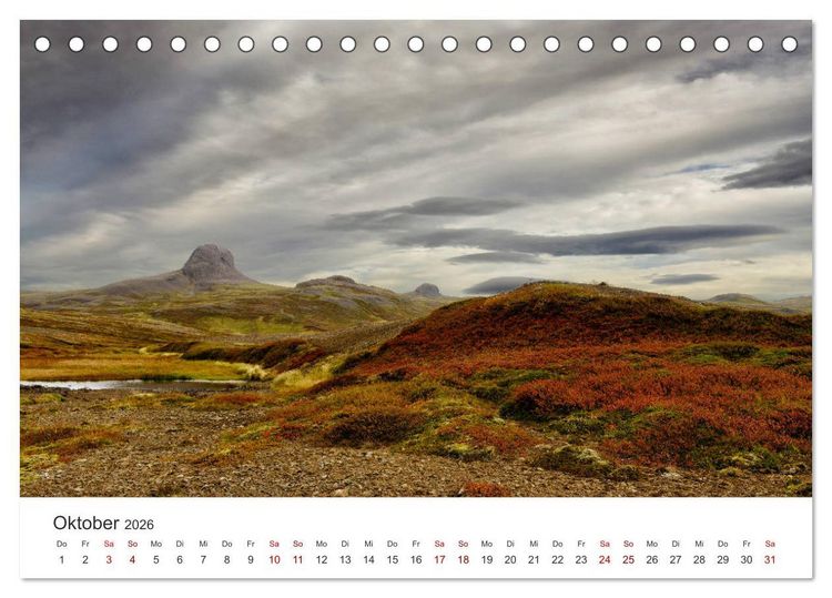 Produktbild: Landschaftstr&auml;ume in den Westfjorden (Tischkalender 2026 DIN A5 quer), CALVENDO Monatskalender