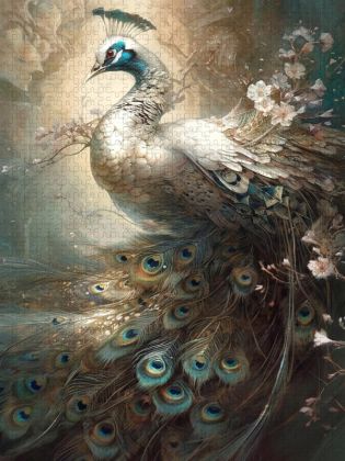 Produktbild: CALVENDO Puzzle Ein Motiv aus dem Kalender Malerische Pfaue | 2000 Teile Lege-Gr&ouml;&szlig;e 90x67cm Foto-Puzzle f&uuml;r gl&uuml;ckliche Stunden