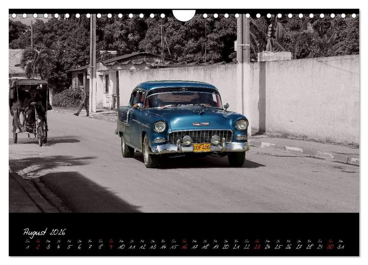 Produktbild: Kuba und die Oldtimer (Wandkalender 2026 DIN A4 quer), CALVENDO Monatskalender