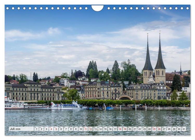 Produktbild: LUZERN Idyllische Impressionen (Wandkalender 2026 DIN A4 quer), CALVENDO Monatskalender