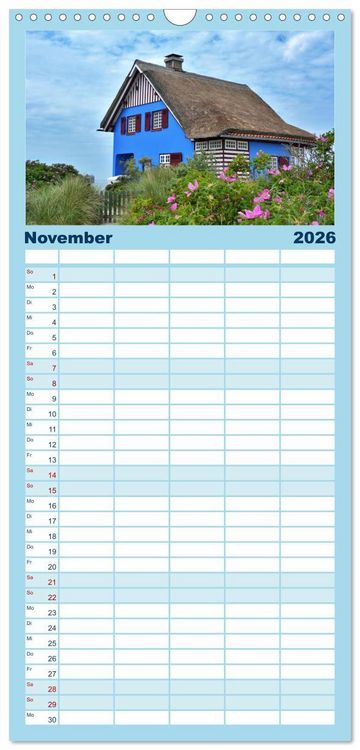 Produktbild: Familienplaner 2026 - Heiligenhafen immer wieder mit 5 Spalten (Wandkalender, 21 x 45 cm) CALVENDO