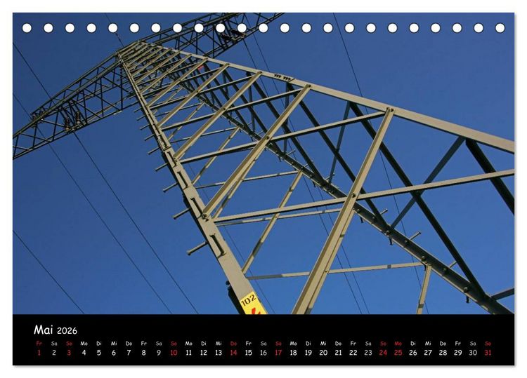 Produktbild: Unter Strom (Tischkalender 2026 DIN A5 quer), CALVENDO Monatskalender