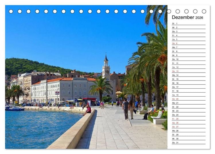 Produktbild: Split - Metropole Dalmatiens (Tischkalender 2026 DIN A5 quer), CALVENDO Monatskalender