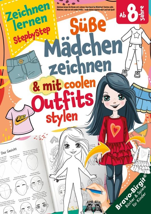 Produktbild: Zeichnen lernen f&uuml;r Kinder ab 8 Jahren - Cooles Geschenk f&uuml;r M&auml;dchen