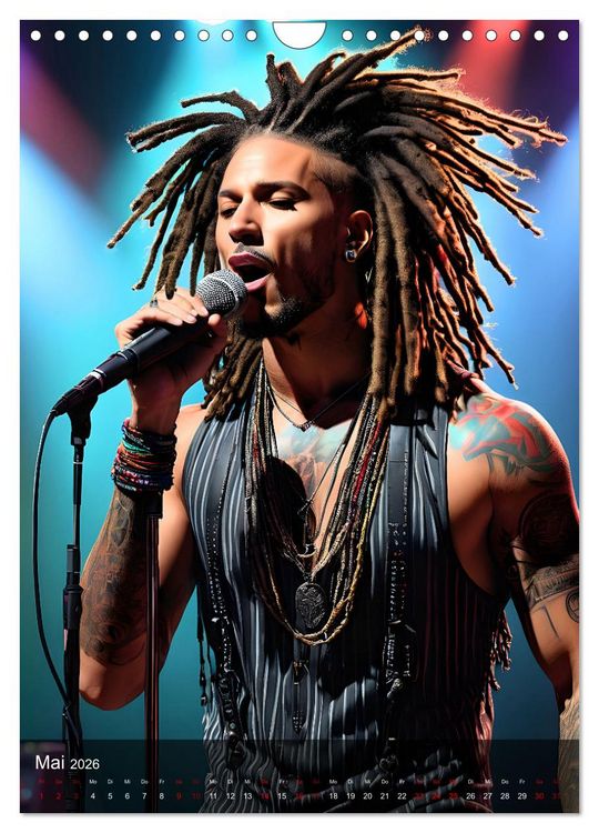 Produktbild: Rockstars - Live on Stage (Wandkalender 2026 DIN A4 hoch), CALVENDO Monatskalender