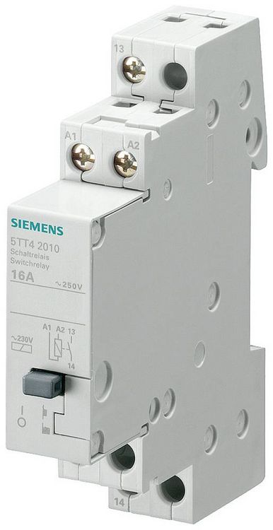 Produktbild: Siemens 5TT4201-0 Schaltrelais Nennspannung: 250 V Schaltstrom (max.): 16 A 1 Schlie&szlig;er 1 St.