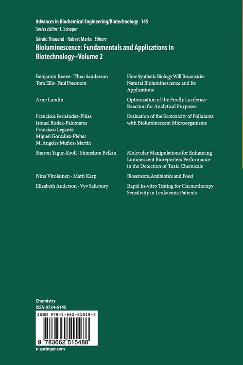 Produktbild: Bioluminescence: Fundamentals and Applications in Biotechnology - Volume 2