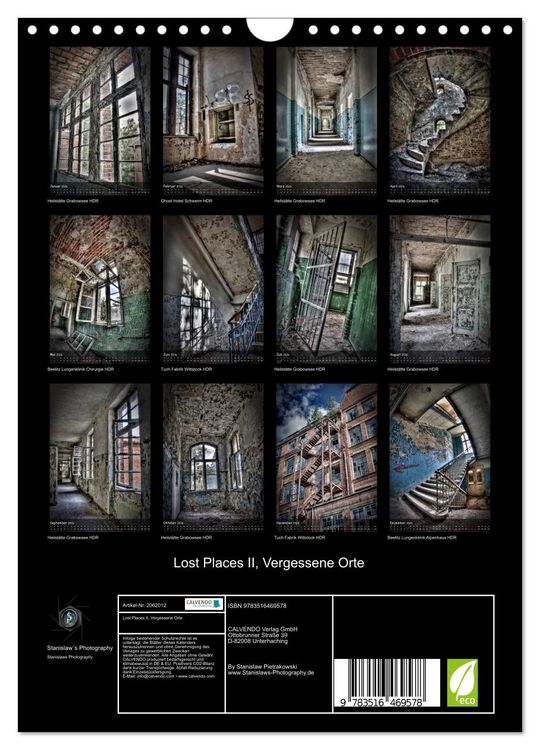 Produktbild: Lost Places II, Vergessene Orte (Wandkalender 2026 DIN A4 hoch), CALVENDO Monatskalender