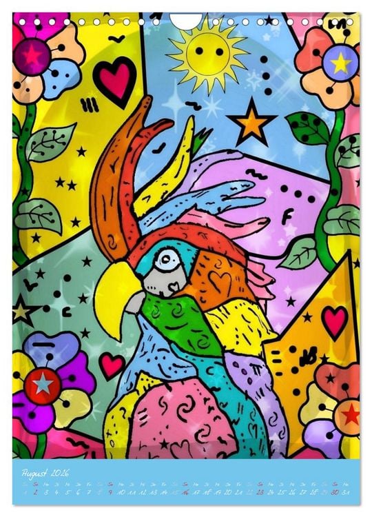 Produktbild: Willkommen in der Welt von Nico&acute;s Pop Art (Wandkalender 2026 DIN A4 hoch), CALVENDO Monatskalender