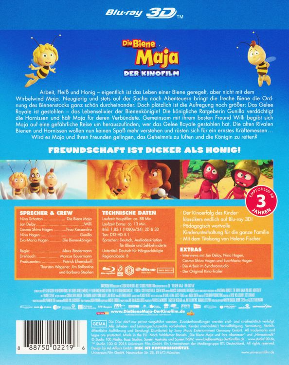 Produktbild: Die Biene Maja - Der Kinofilm - 3D