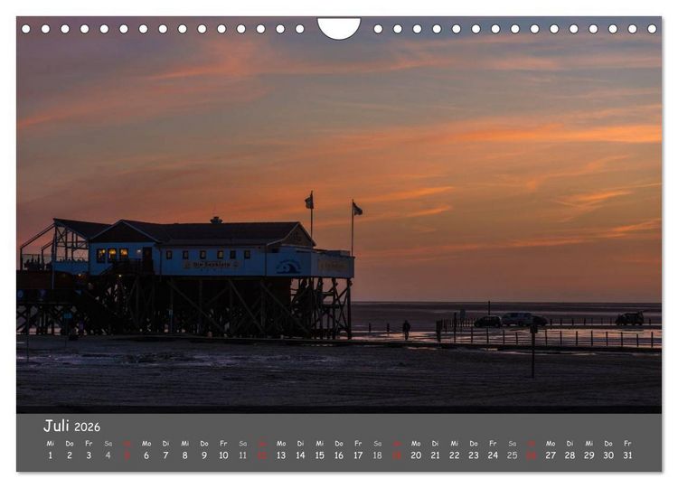 Produktbild: Mein St.Peter-Ording (Wandkalender 2026 DIN A4 quer), CALVENDO Monatskalender