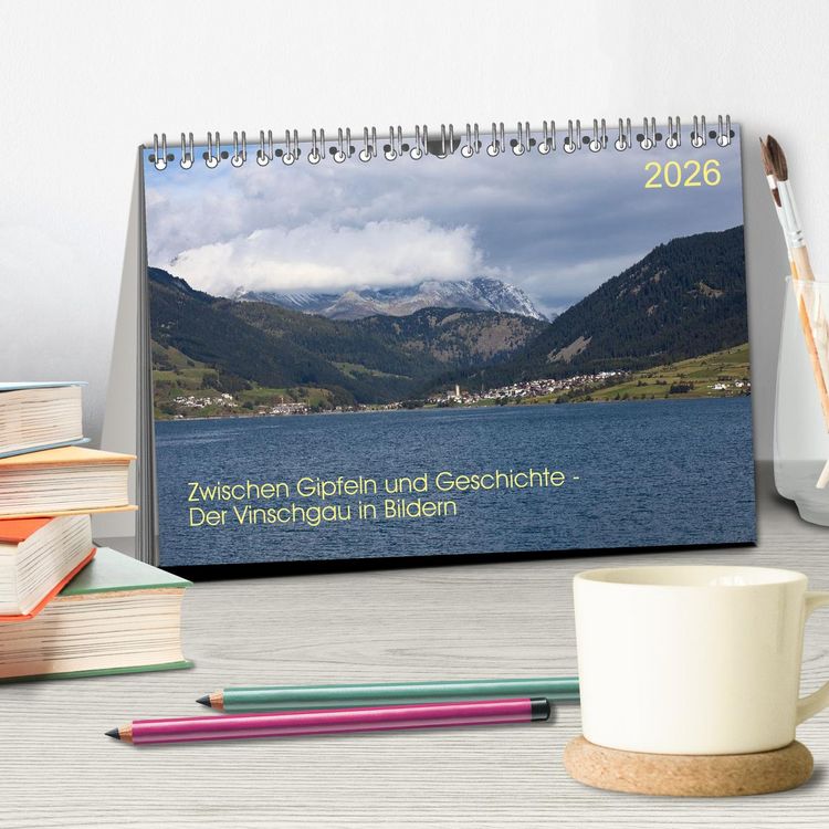 Produktbild: Zwischen Gipfeln und Geschichte - Der Vinschgau in Bildern (Tischkalender 2026 DIN A5 quer), CALVENDO Monatskalender