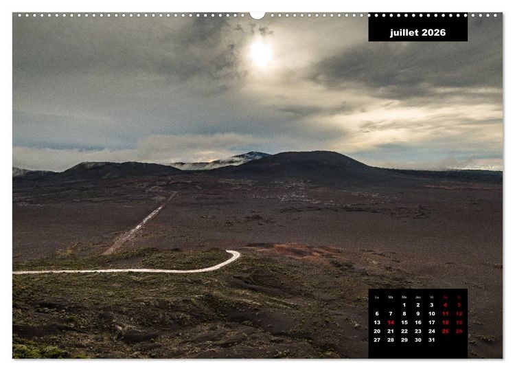 Produktbild: Paysages de l'&icirc;le de La R&eacute;union (Calendrier mural 2026 DIN A2 vertical) calendrier de bureau