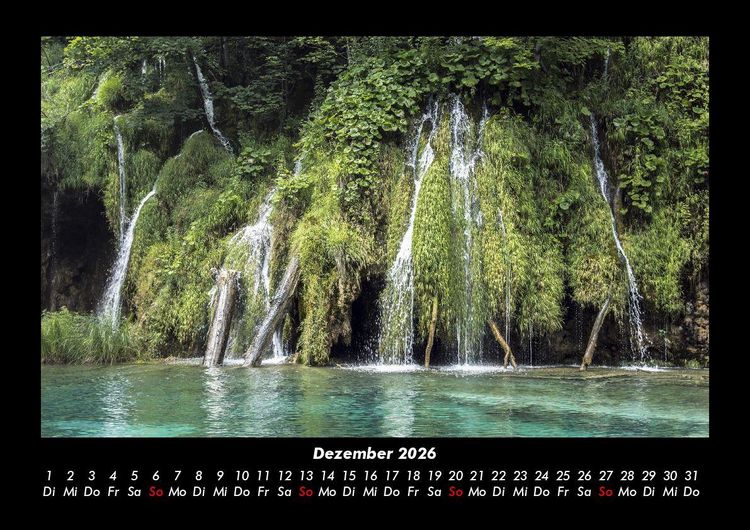 Produktbild: Wasserf&auml;lle 2026 Fotokalender DIN A3