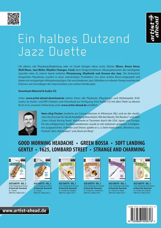 Produktbild: Ein halbes Dutzend Jazz-Duette Vol. 1 - Altsaxophon